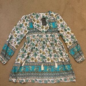 R. Vivimos Flowy Patterned Dress